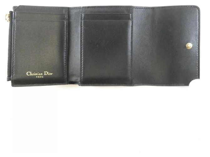Portafoglio tri-fold Christian Dior 30 Montaigne Nero - vista 5