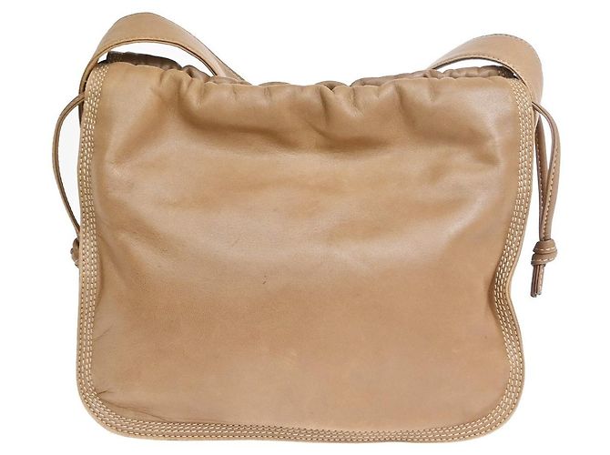 Loewe Anagram Leather Bege - vista 2