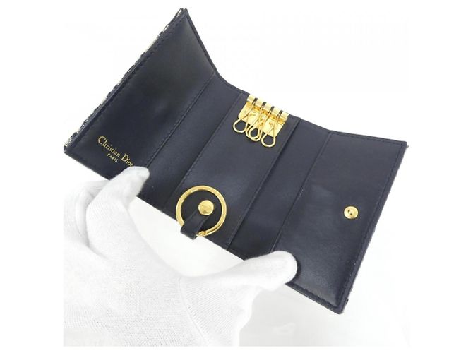 Christian Dior DIOR OBLIQUE Schlüsseletui Blau - Ansicht 4