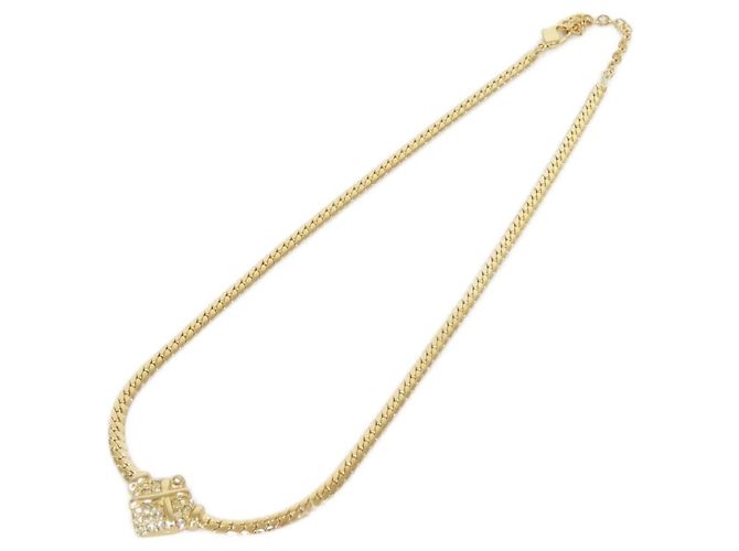 Collana Christian Dior trasparente e oro D'oro - vista 2