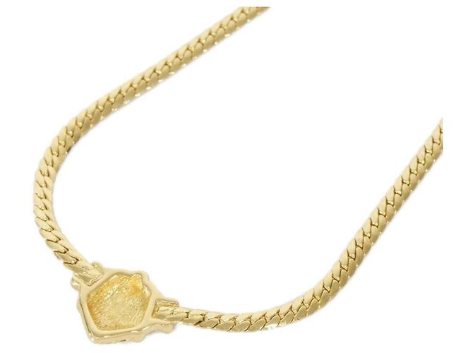 Collana Christian Dior trasparente e oro D'oro - vista 3