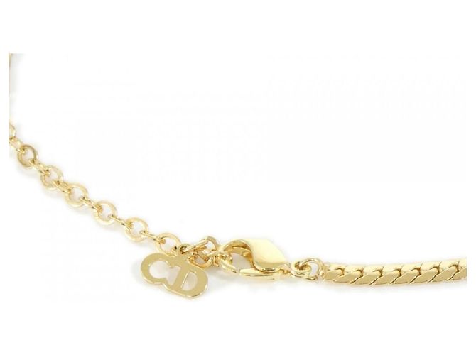 Collana Christian Dior trasparente e oro D'oro - vista 4