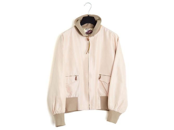 Hermès Reversible Bomberjacke aus Seidentwill - Minéraux Motiv Pink Mehrfarben - Ansicht 7