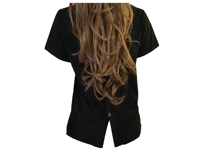 Comme Des Garcons Comme des Garçons Tricot Top de Algodão Preto com Pérolas - vista 6