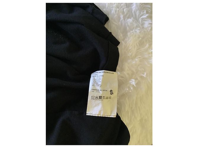 Comme Des Garcons Comme des Garçons Tricot Top de Algodão Preto com Pérolas - vista 8