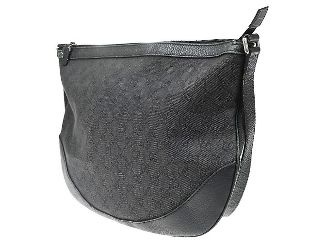 Bolso de hombro Gucci de lona Negro - vista 3