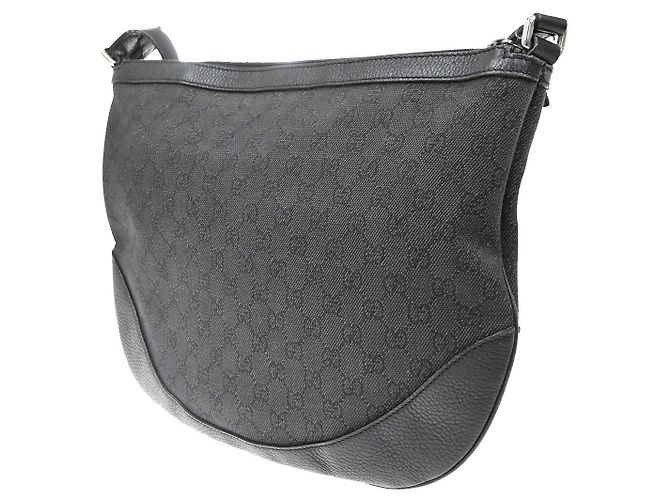 Bolso de hombro Gucci de lona Negro - vista 4