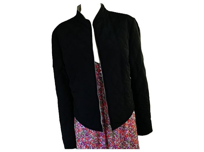Hermès Wendbare Steppjacke Schwarz Beige - Ansicht 2