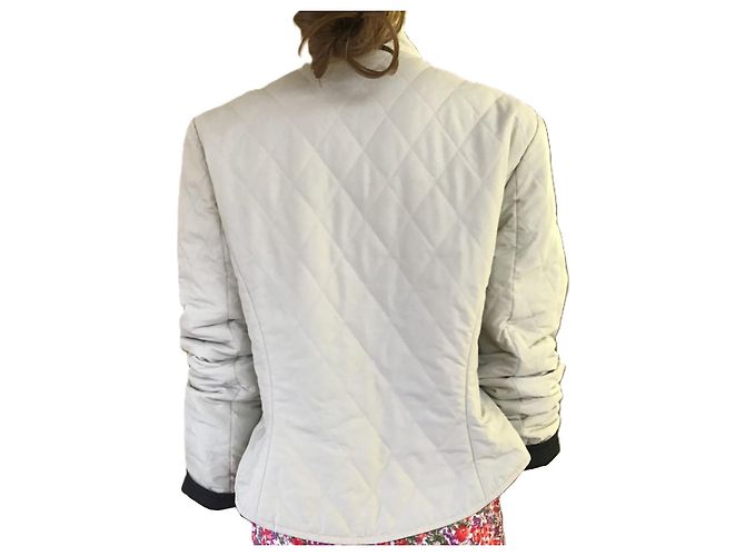 Hermès Wendbare Steppjacke Schwarz Beige - Ansicht 3