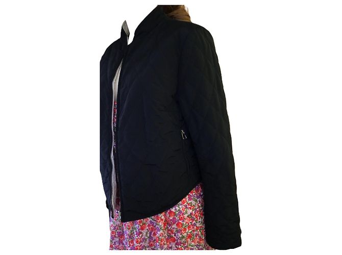 Hermès Wendbare Steppjacke Schwarz Beige - Ansicht 5