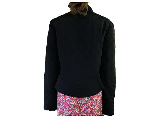 Hermès Wendbare Steppjacke Schwarz Beige - Ansicht 6