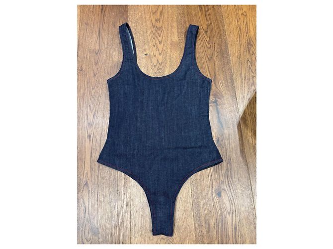 Alaïa Denim-Body Dunkelblau - Ansicht 2