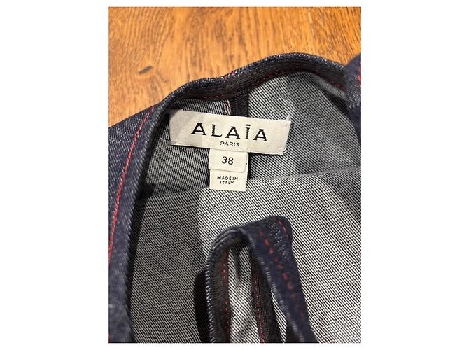 Alaïa Denim-Body Dunkelblau - Ansicht 3