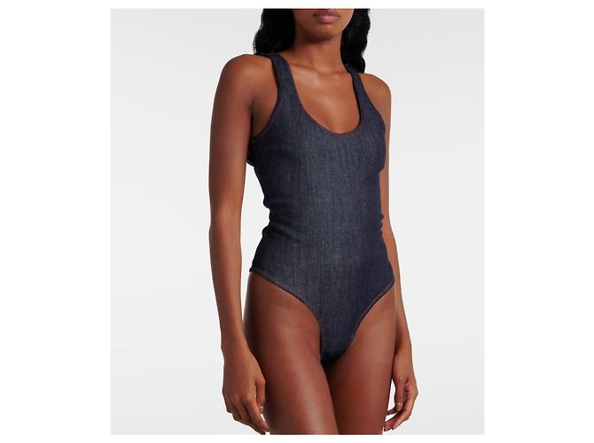 Alaïa Denim-Body Dunkelblau - Ansicht 7