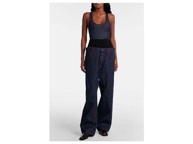 Alaïa Denim-Body Dunkelblau - Ansicht 8