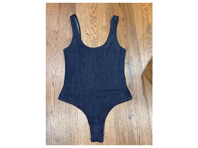 Alaïa Denim-Body Dunkelblau - Ansicht 9