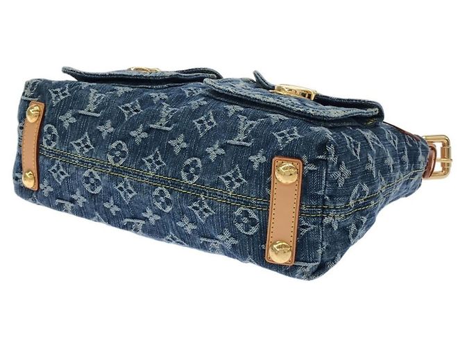 Louis Vuitton Monogram Denim Baggy PM M95049 Schultertasche Blau - Ansicht 3