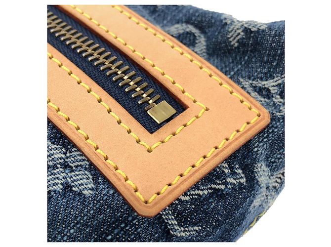Louis Vuitton Monogram Denim Baggy PM M95049 Schultertasche Blau - Ansicht 5