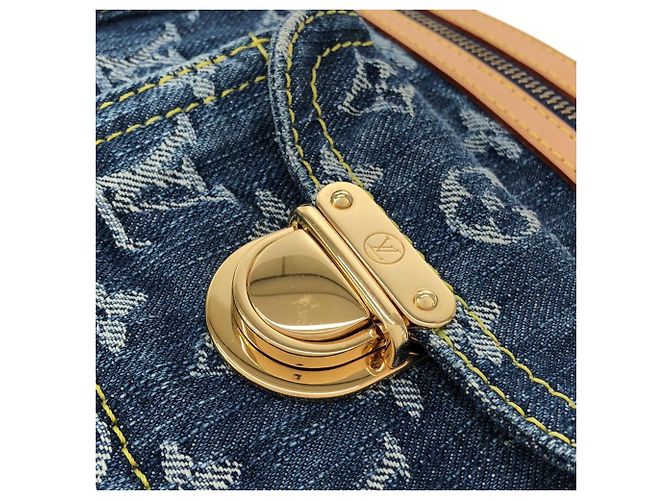 Louis Vuitton Monogram Denim Baggy PM M95049 Schultertasche Blau - Ansicht 6