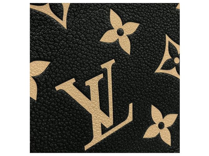 Louis Vuitton Bicolor Monogram Empreinte Pochette Felicie Nero Beige - vista 6