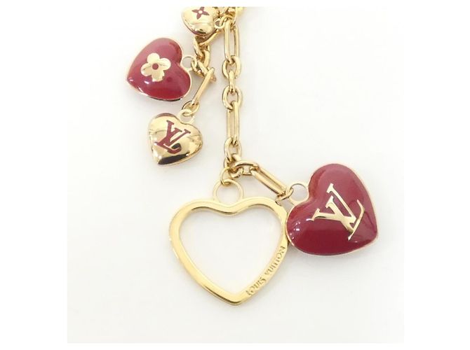 Louis Vuitton Bijou Sac Coeur M65758 Keyring Rosso D'oro - vista 2