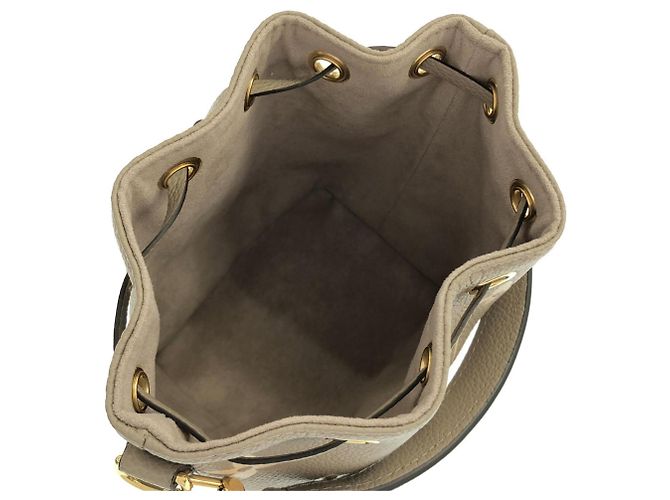 Noe Louis Vuitton Bicolor Monogram Empreinte Nano Noé Schultertasche Grau Roh - Ansicht 7