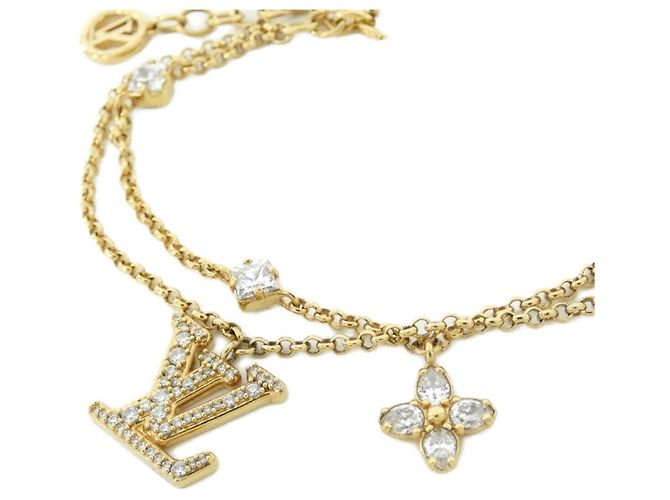 Pulseira com Pingente Lady LV Louis Vuitton Dourado - vista 2