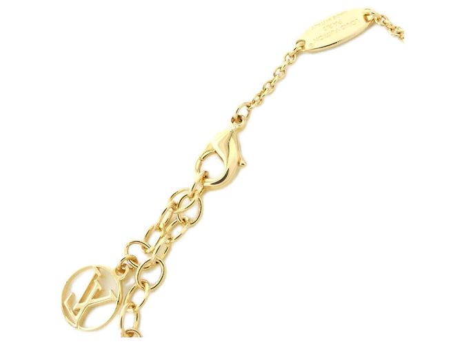 Pulseira com pingente Louis Vuitton LV Floragram Branco Dourado - vista 3