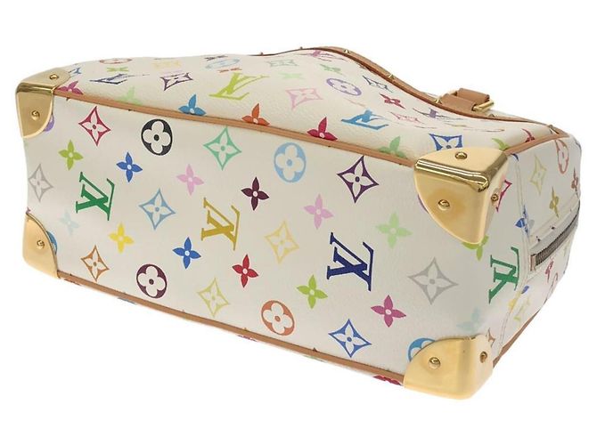 Louis Vuitton Multicolor Trouville Handtasche Weiß - Ansicht 3