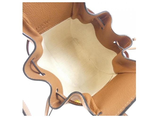 Sac à épaule mini Loewe Hammock à cordon de serrage Jaune - vue 9