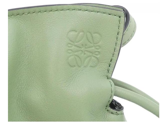 Borsa a mano Loewe Flamenco Clutch Mini Verde - vista 4
