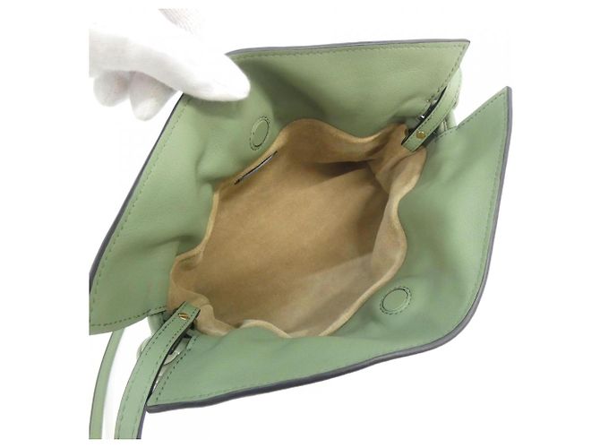 Borsa a mano Loewe Flamenco Clutch Mini Verde - vista 7