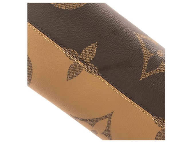 Borsa Louis Vuitton Monogram Giant OnTheGo MM Marrone - vista 4