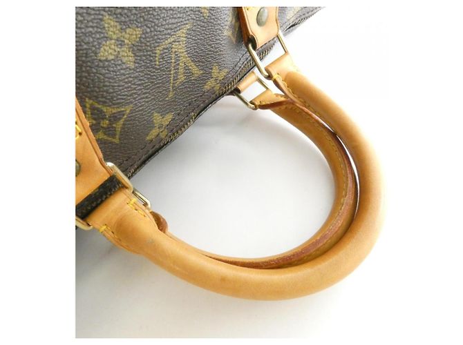 Bolsa Louis Vuitton Monogram Speedy Boston Marrom - vista 3
