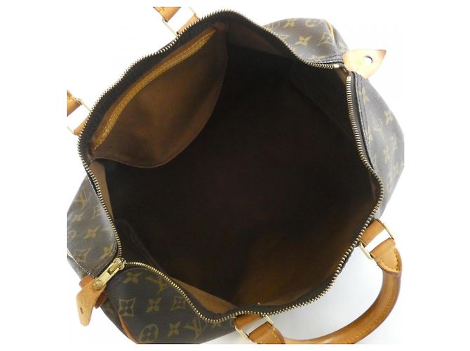 Bolsa Louis Vuitton Monogram Speedy Boston Marrom - vista 7