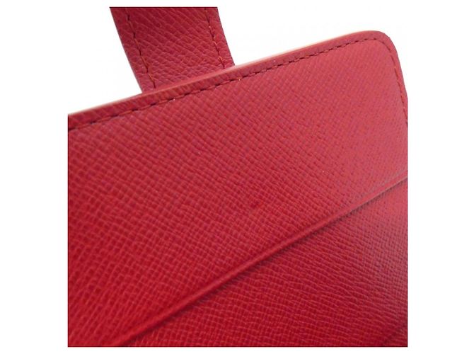 Portefeuille compact zippé Louis Vuitton Monogram Cherry Marron Rouge - vue 4
