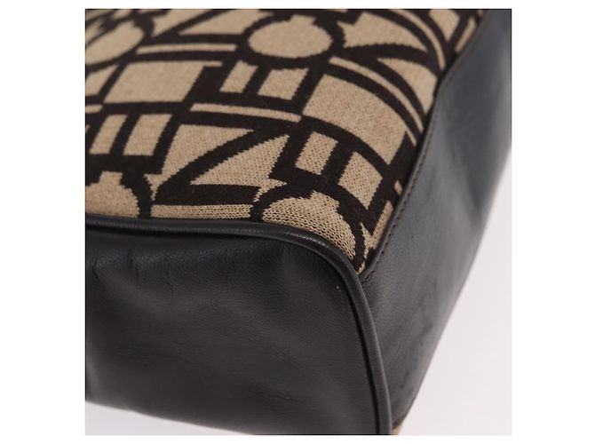 Céline Saco Chain Tote CELINE em couro bege dourado Auth 202538A - vista 15