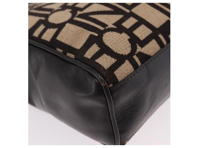 Céline Saco Chain Tote CELINE em couro bege dourado Auth 202538A - vista 17