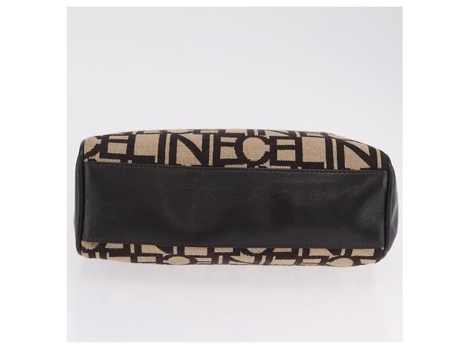 Céline Saco Chain Tote CELINE em couro bege dourado Auth 202538A - vista 5