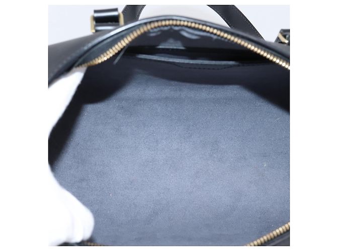 Borsa a mano LOUIS VUITTON Epi Soufflot Nera M52222 LV Auth 204574V Nero - vista 10