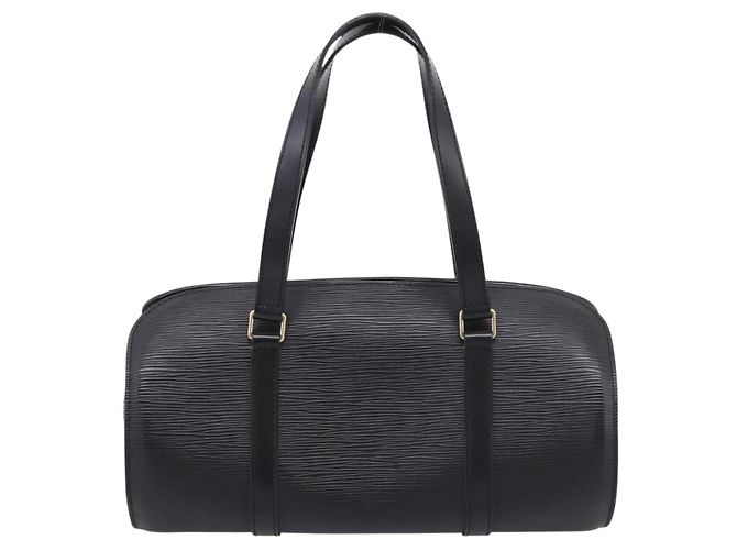 Borsa a mano LOUIS VUITTON Epi Soufflot Nera M52222 LV Auth 204574V Nero - vista 2