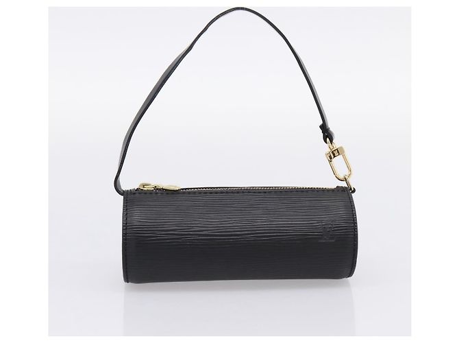 Borsa a mano LOUIS VUITTON Epi Soufflot Nera M52222 LV Auth 204574V Nero - vista 22