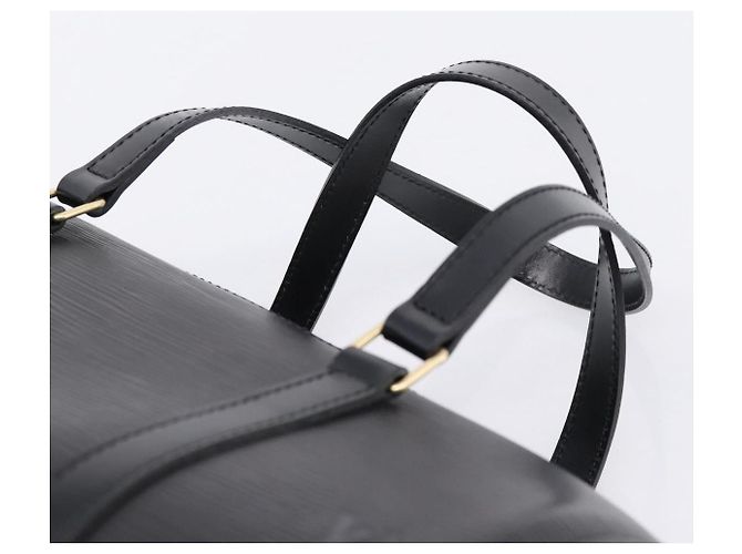Borsa a mano LOUIS VUITTON Epi Soufflot Nera M52222 LV Auth 204574V Nero - vista 8
