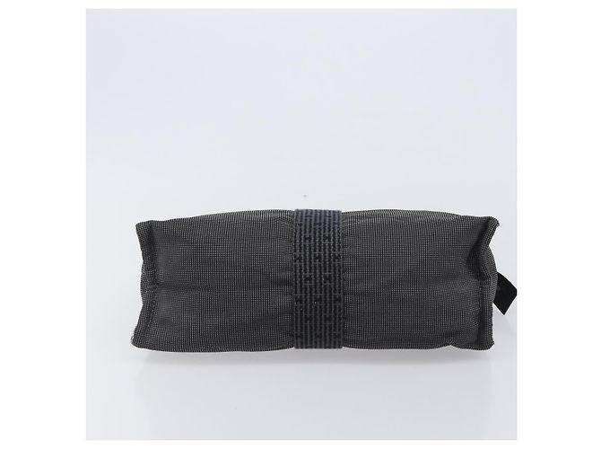 Hermès HERMES Her Line Clutch Bag Canvas Gray Auth 205344A Braun - Ansicht 7