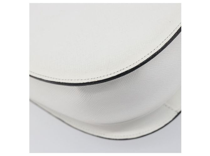 Autre Marque Borsa a tracolla Saint Laurent in pelle bianca e oro Auth hk4148A Bianco D'oro - vista 18