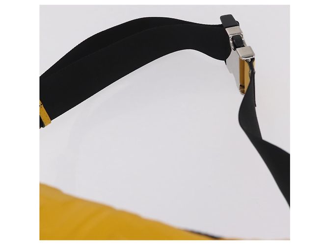 FENDI Zucca Gürteltasche aus Leder Gelb Silber 7VA434 Auth BA16103A - Ansicht 14