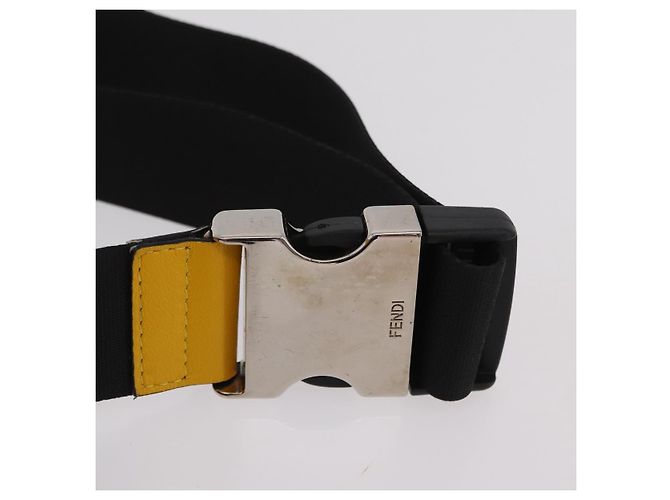 FENDI Zucca Gürteltasche aus Leder Gelb Silber 7VA434 Auth BA16103A - Ansicht 9