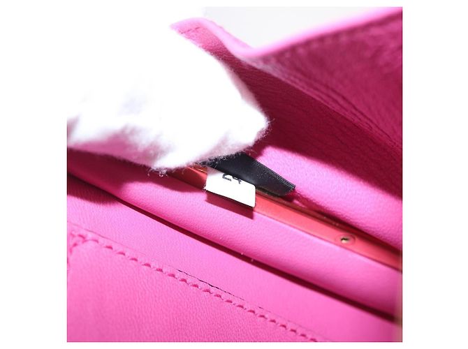 Borsa a Mano Miu Miu Canvas 2way Pink Gold Auth 167644A Rosa D'oro - vista 12