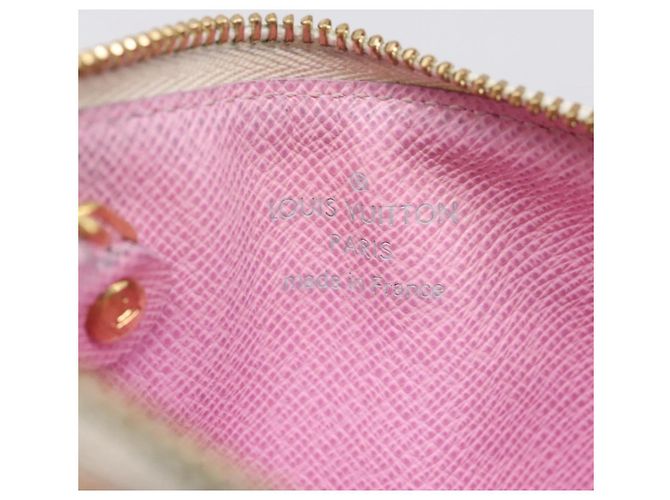 LOUIS VUITTON Multicolor Pochette ClesNM Coin Purse M93734 LV Auth 207645 Weiß - Ansicht 10