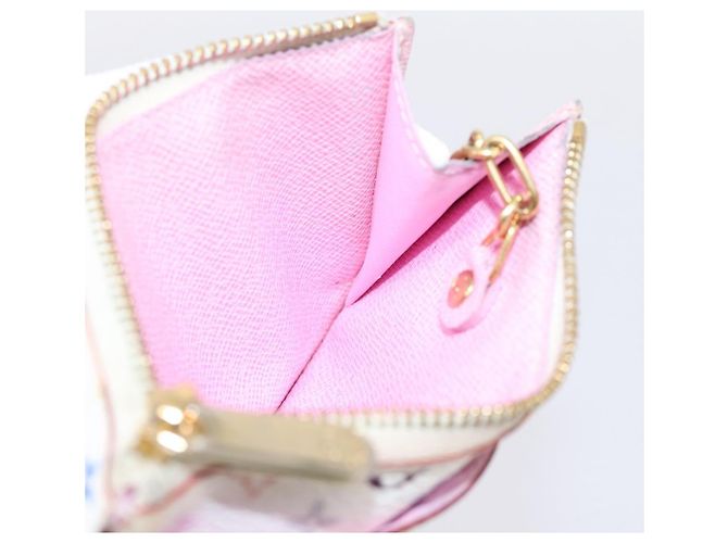 LOUIS VUITTON Multicolor Pochette ClesNM Coin Purse M93734 LV Auth 207645 Weiß - Ansicht 19
